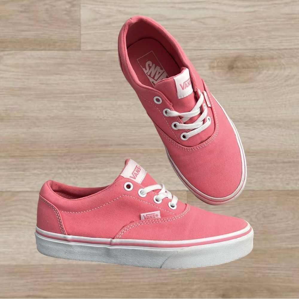 Vans Pink Canvas Sneakers - Size 6.5